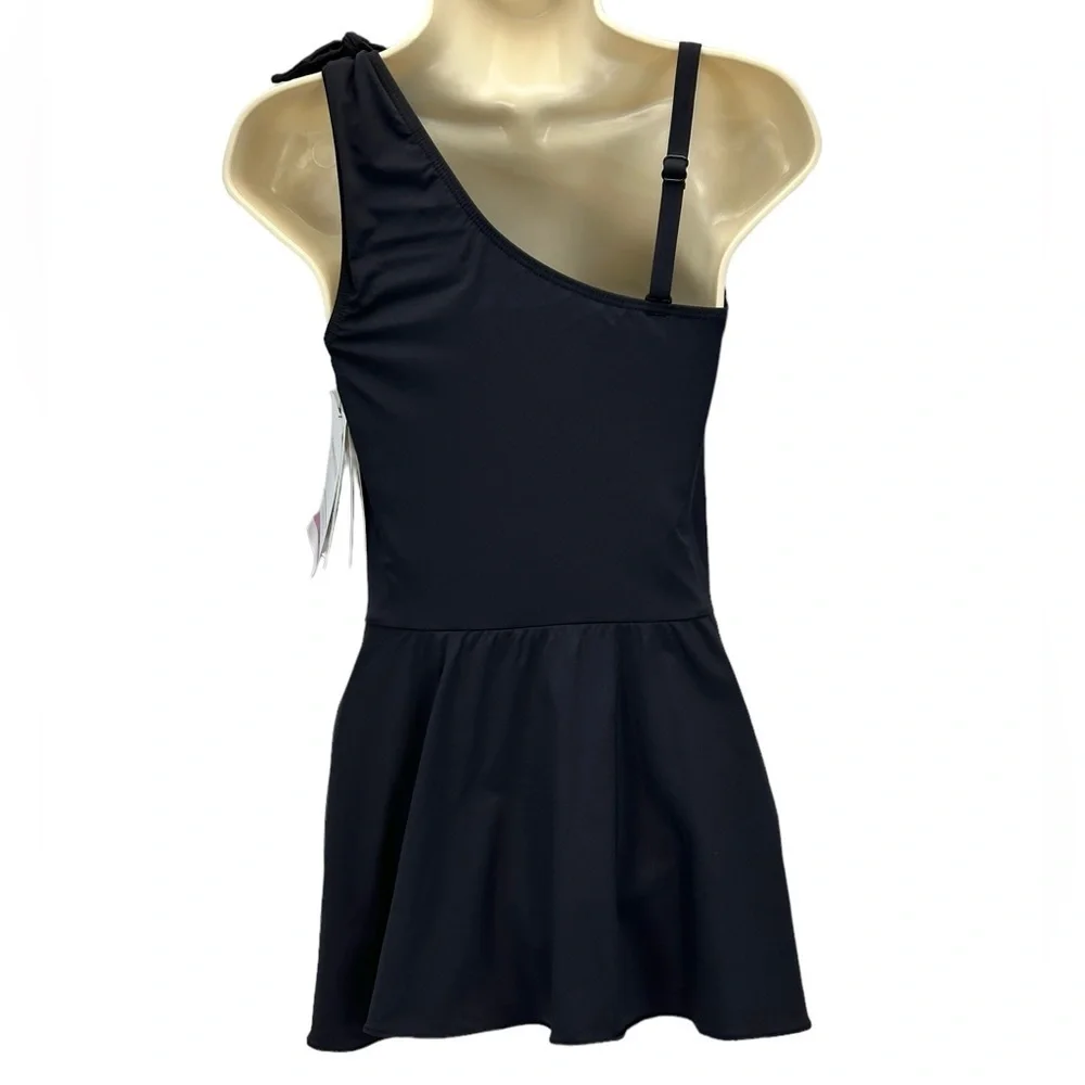 Coco Reef Contours Shapemaker Bow Tie Shoulder One Piece Swimsuit- Black - 8/32C - Picture 2 of 12